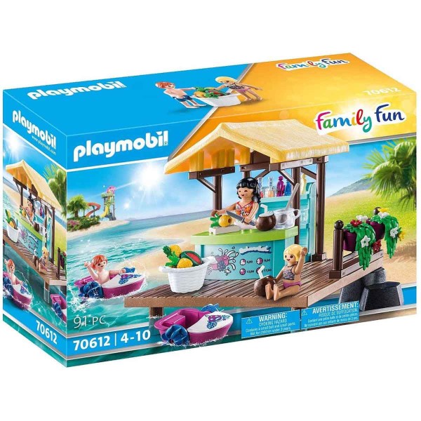 Encontraproduto.com.br - Playmobil - Quiosque Com Pedalinhos - Family Fun - 70612