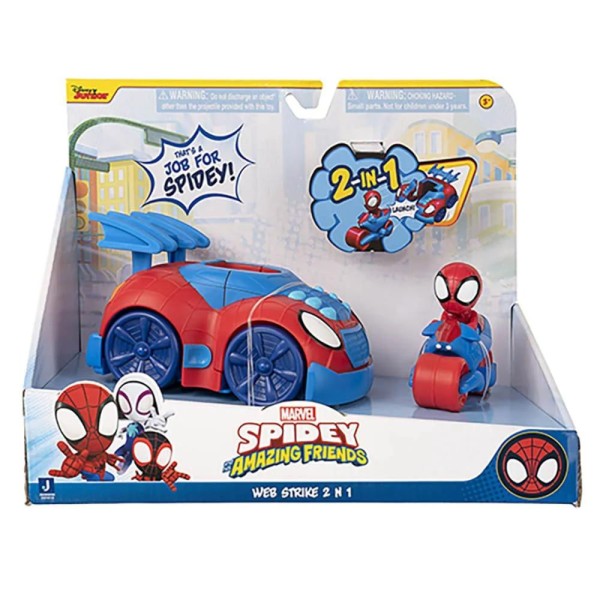 Spidey And His Amazing Friends - Veículo de Ataque 2 em 1 - Sunny