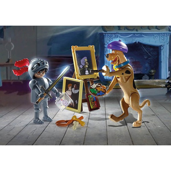 Encontraproduto.com.br - Playmobil - Aventura Com O Cavaleiro Negro - Scooby-Doo! - 70709