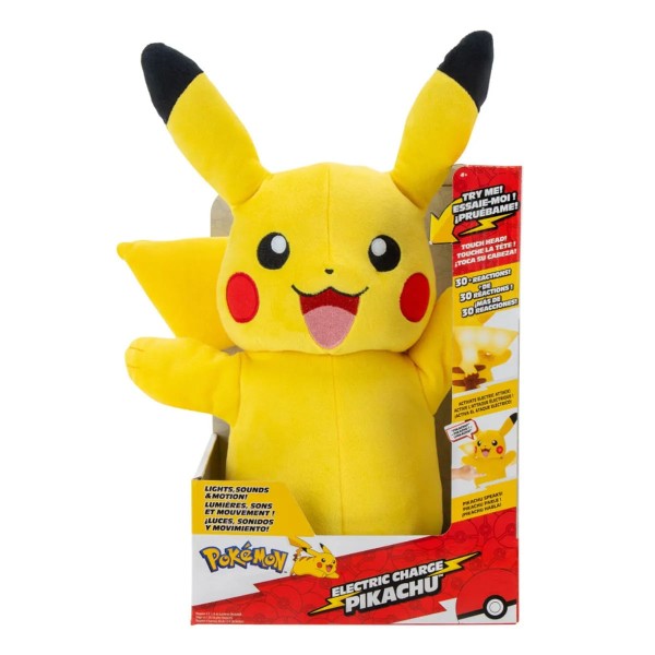 Encontraproduto.com.br - Pelúcia De Luxo 35Cm Pikachu Com Luz E Som Sunny 002613
