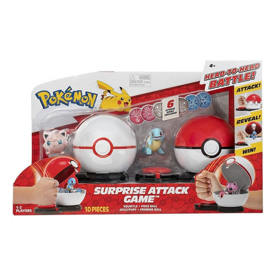 Mini Figuras e Acessórios - Pokémon - Ataque Surpresa - Squirtle e Jigglypuff - Sunny