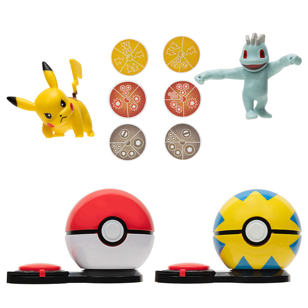 Encontraproduto.com.br - Mini Figuras e Acessórios - Pokémon - Ataque Surpresa - Squirtle e Jigglypuff - Sunny