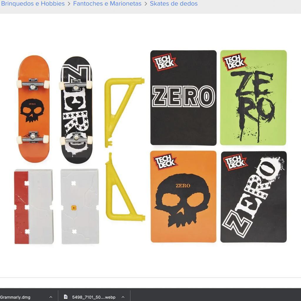 Encontraproduto.com.br - Skate de Dedo Tech Deck Vs Series com Obstáculo e Card - Sunny