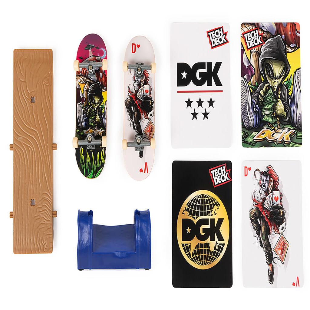 Encontraproduto.com.br - Skate de Dedo Tech Deck Vs Series com Obstáculo e Card - Sunny