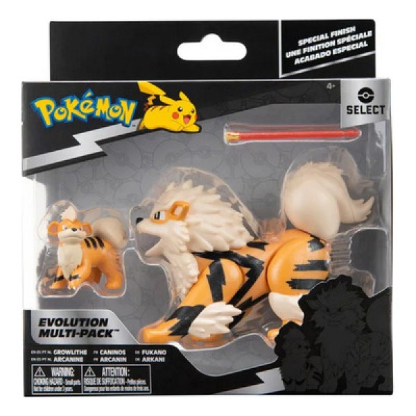 Encontraproduto.com.br - Pokémon Multipack de Evolução Growlithe e Arcanine - Sunny