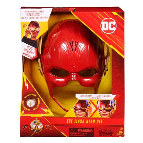 Encontraproduto.com.br - Máscara Do Flash Com Anel, Luz E Som Dc Comics 003418