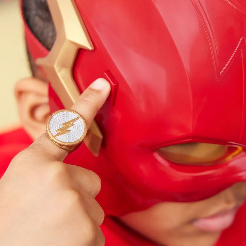 Encontraproduto.com.br - Máscara Do Flash Com Anel, Luz E Som Dc Comics 003418