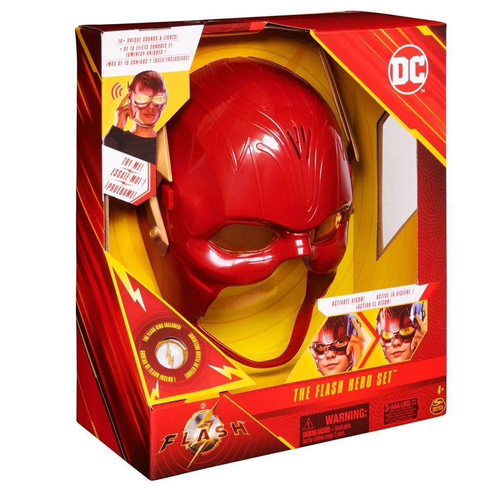 Encontraproduto.com.br - Máscara Do Flash Com Anel, Luz E Som Dc Comics 003418