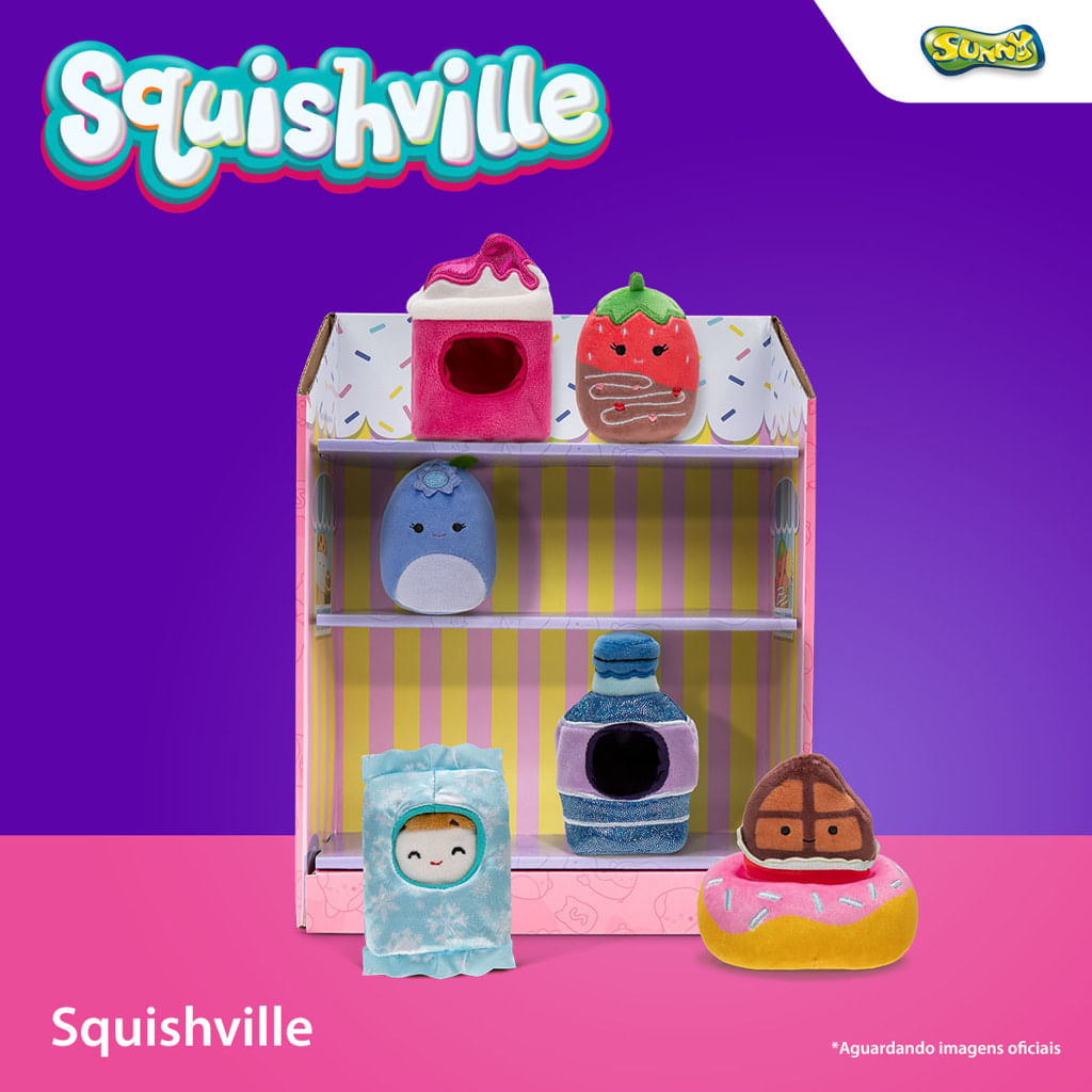 Conjunto de Pelúcia e Acessórios - Squishville - Sunny