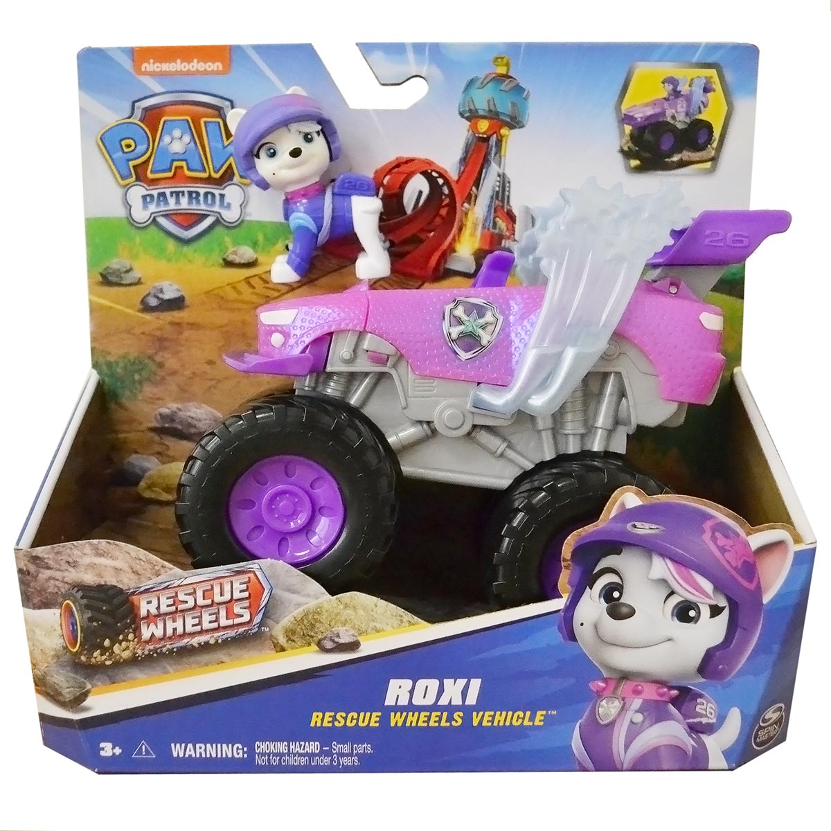 Encontraproduto.com.br - Carrinho Rescue Wheels Roxi Com Boneca - Patrulha Canina