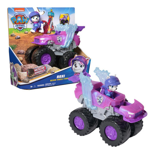 Encontraproduto.com.br - Carrinho Rescue Wheels Roxi Com Boneca - Patrulha Canina
