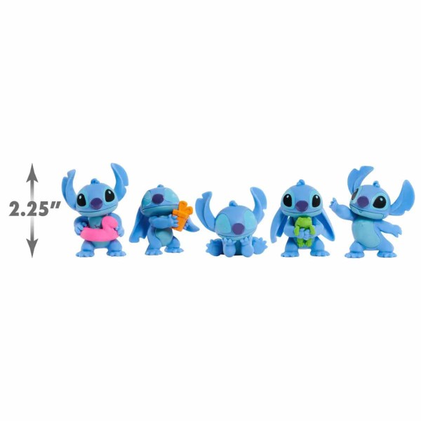 Encontraproduto.com.br - Stitch Conjunto 5 Mini Bonecos de 4cm Colecionáveis - Disney