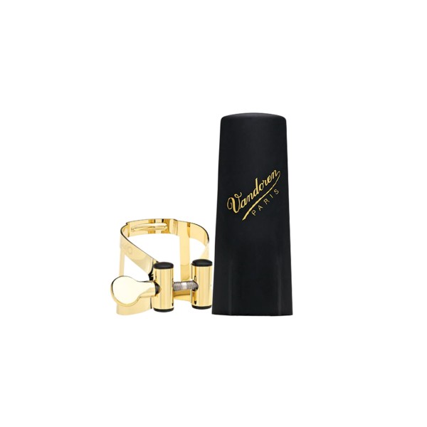 Encontraproduto.com.br - Braçadeira e Cobre Boquilha Vandoren M/O para Sax Tenor Laqueada