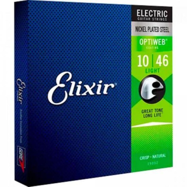 Encordoamento P/ Guitarra .010 Optiweb 19052 Elixir