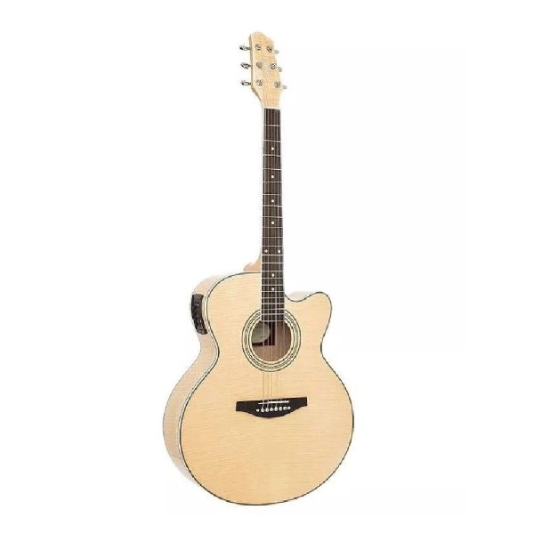 Encontraproduto.com.br - Violão Jumbo Natural Maple JD-10 EQ4B - Dolphin