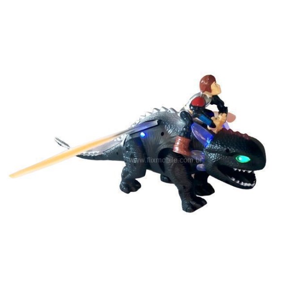Encontraproduto.com.br - Brinquedo Dragão Anda Mexe As Asas Com Luzes Sons Banguela