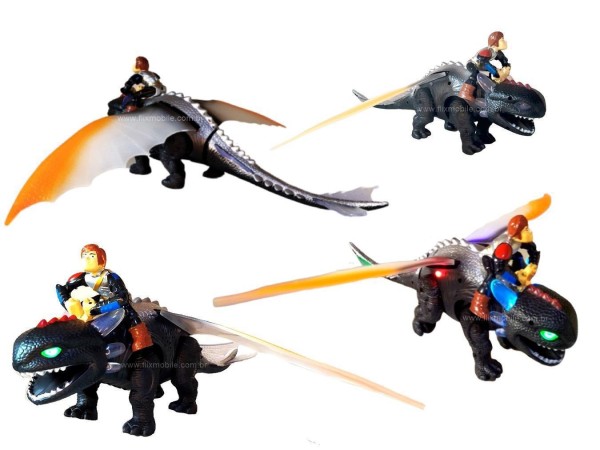 Encontraproduto.com.br - Brinquedo Dragão Anda Mexe As Asas Com Luzes Sons Banguela