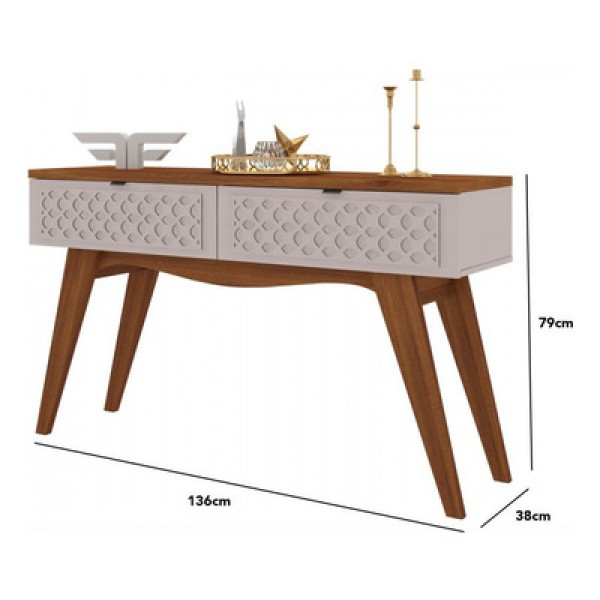 Encontraproduto.com.br - Aparador Buffet 2 Portas Isis Fusion Matte Off White Frade Matte/off White