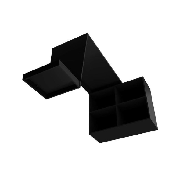 Encontraproduto.com.br - Mesa Para Computador Gamer 4 Nichos Bmg 03 - Preto