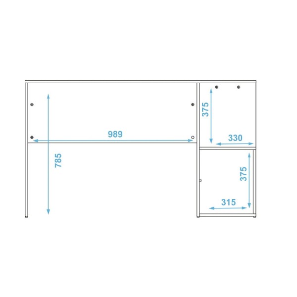 Encontraproduto.com.br - Mesa De Computador Bc 75 Branco 01 Porta Branco