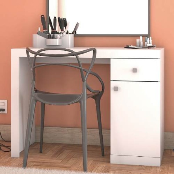Encontraproduto.com.br - Penteadeira 1 Porta 1 Gaveta Bpe 35 - Branco