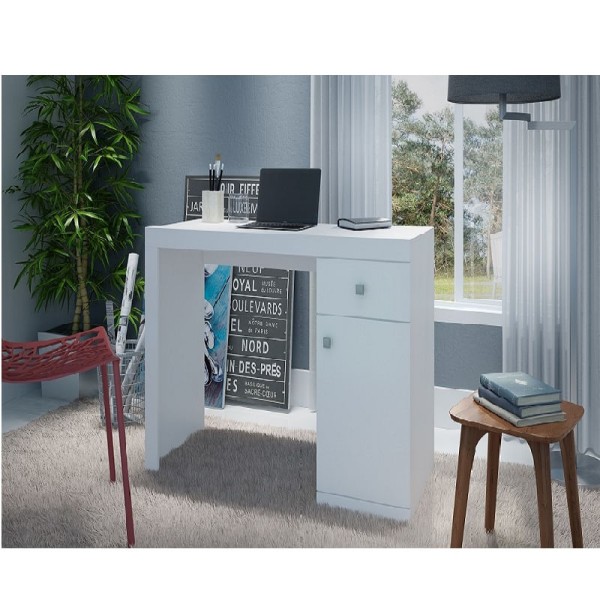 Encontraproduto.com.br - Penteadeira 1 Porta 1 Gaveta Bpe 35 - Branco