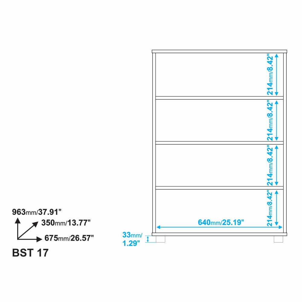 Encontraproduto.com.br - Sapateira Com 4 Portas Bst 17