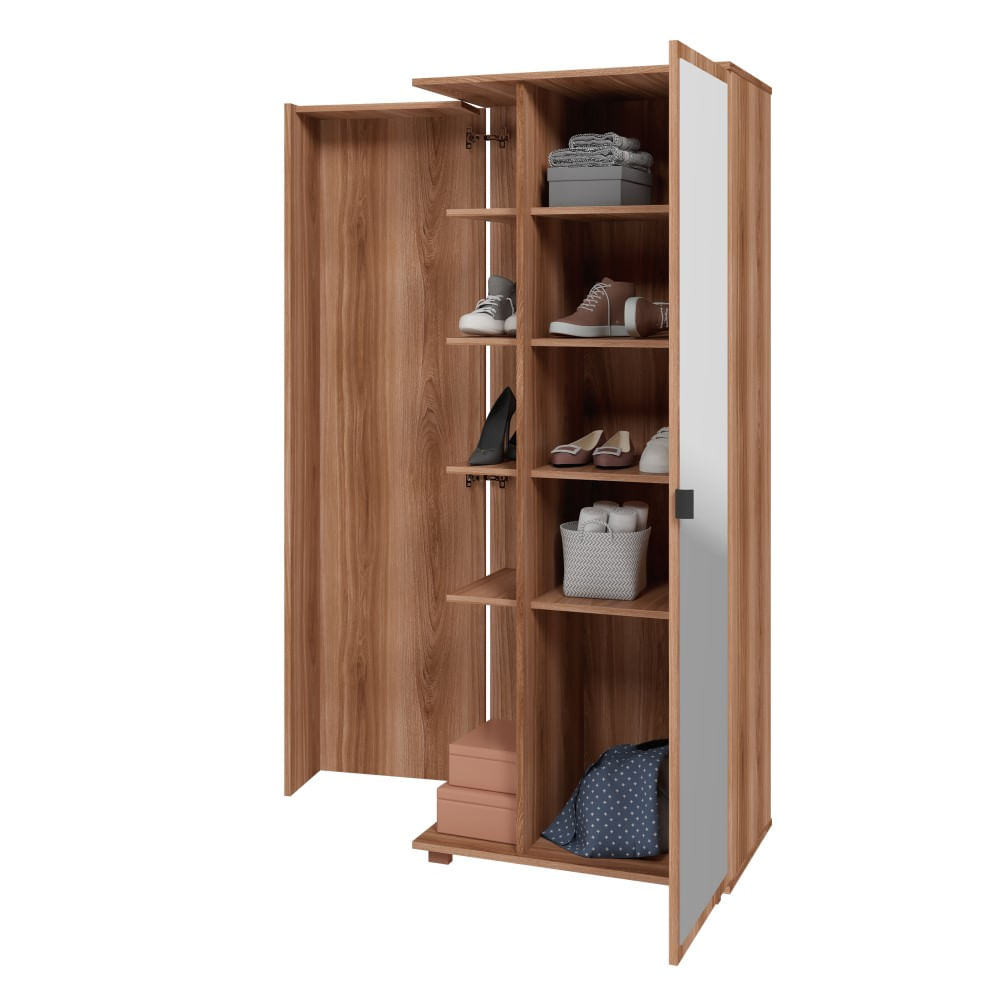 Encontraproduto.com.br - Sapateira 2 Portas Com Espelho Bst 20