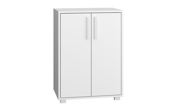 Encontraproduto.com.br - Balcao Multiuso 2 Portas 2 Prateleiras Branco Mdp 15Mm