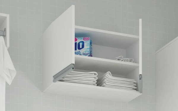 Encontraproduto.com.br - Aereo 2 Portas 1 Prateleira Branco Mdp 15Mm