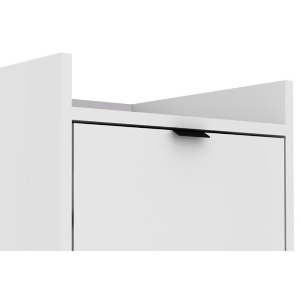 Encontraproduto.com.br - Gaveteiro p/ Escritório BHO34 c/ 2 Gavetas e Rodízios Branco - BRV