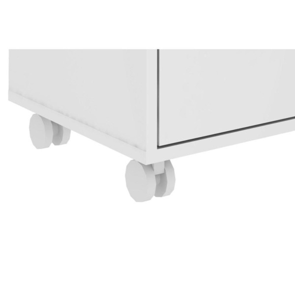 Encontraproduto.com.br - Gaveteiro p/ Escritório BHO34 c/ 2 Gavetas e Rodízios Branco - BRV