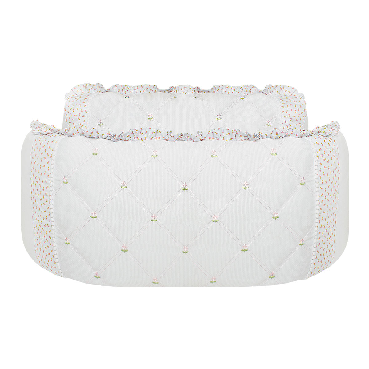Encontraproduto.com.br - Kit Enxoval de berço com 9 peças Provençal - Biramar Baby