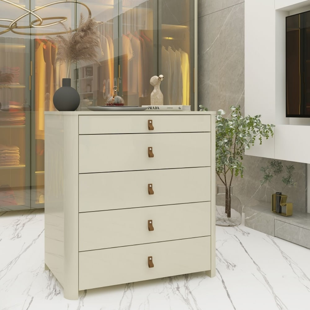 Encontraproduto.com.br - Cômoda 5 Gavetas em MDF Innova Gelius