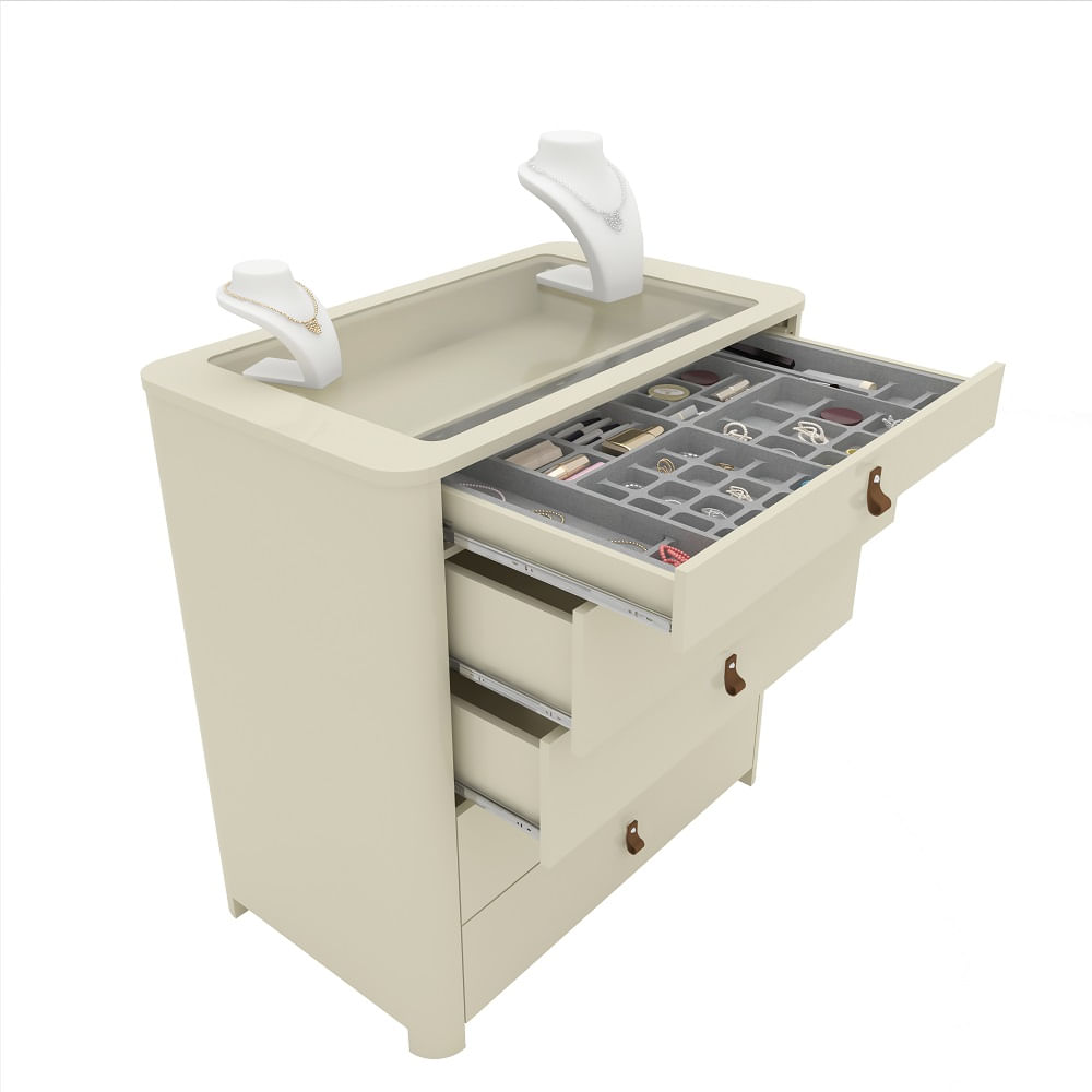 Encontraproduto.com.br - Cômoda 5 Gavetas em MDF Innova Gelius