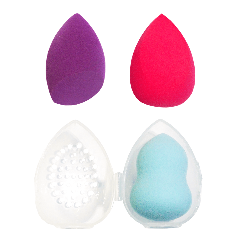Encontraproduto.com.br - Kit Trio de Esponjas Com Estojo Macrilan