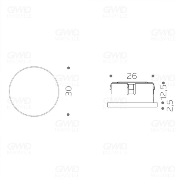 Encontraproduto.com.br - Luminária Mini Branco Frio 5000k - Nuze