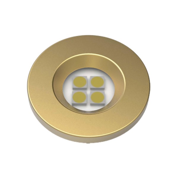 Encontraproduto.com.br - Luminária Circular 4 Leds Br Frio 5000k Ouro Vecchio - Nuze