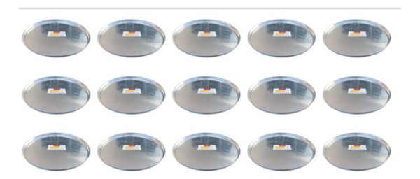 Kit Com 15 Formas De Pizza 32 Cm Aluminio Reforçado