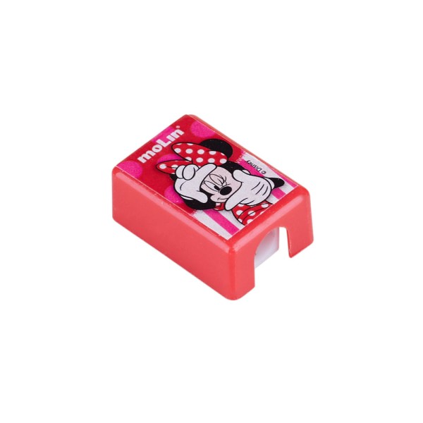 Encontraproduto.com.br - Lápis de Cor 12 Cores com Apontador Borracha e 2 Lápis HB Disney Minnie Mouse Molin
