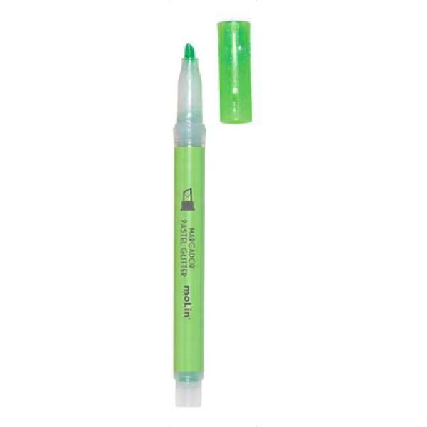 Encontraproduto.com.br - Marca Texto Fluor Glitter Verde