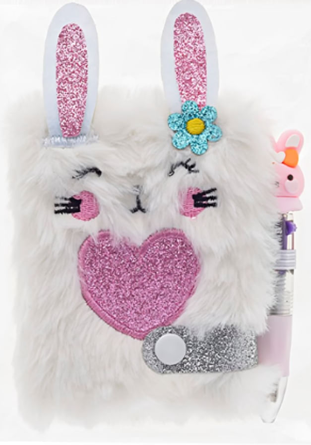Caderno Coelho Mini Love Fantasy Com Caneta