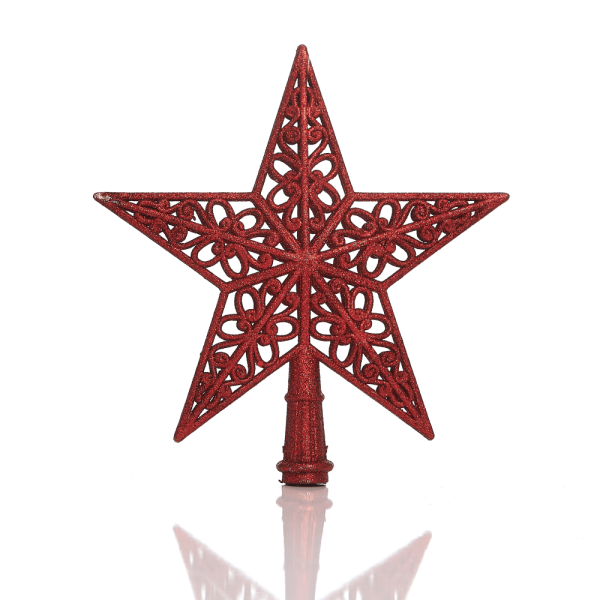 PONTEIRA ESTRELA FLORAL VERMELHO 21CM 13055VM BELA FLOR