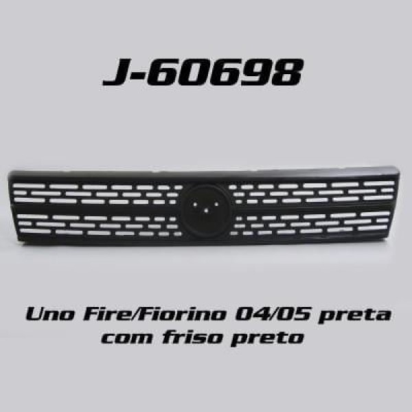 Grade Radiador Fiat Uno Fire 04 05 C Friso Preto