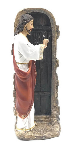 Imagem Jesus Bate na Porta Comercial Carvalho 20cm (MP)