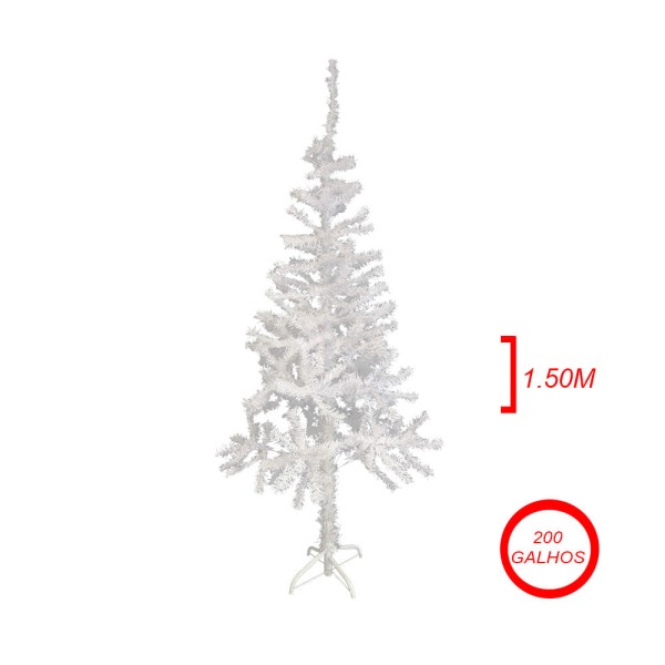 Encontraproduto.com.br - Árvore de Natal Le com 200 Galhas 1,5m Branca