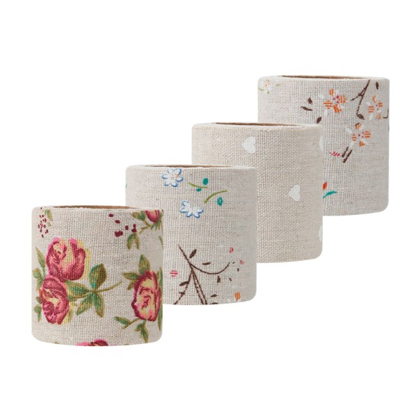 Encontraproduto.com.br - Fita de Juta Le Decorada 6cmx3m Estampas Diversas - Item Sortido
