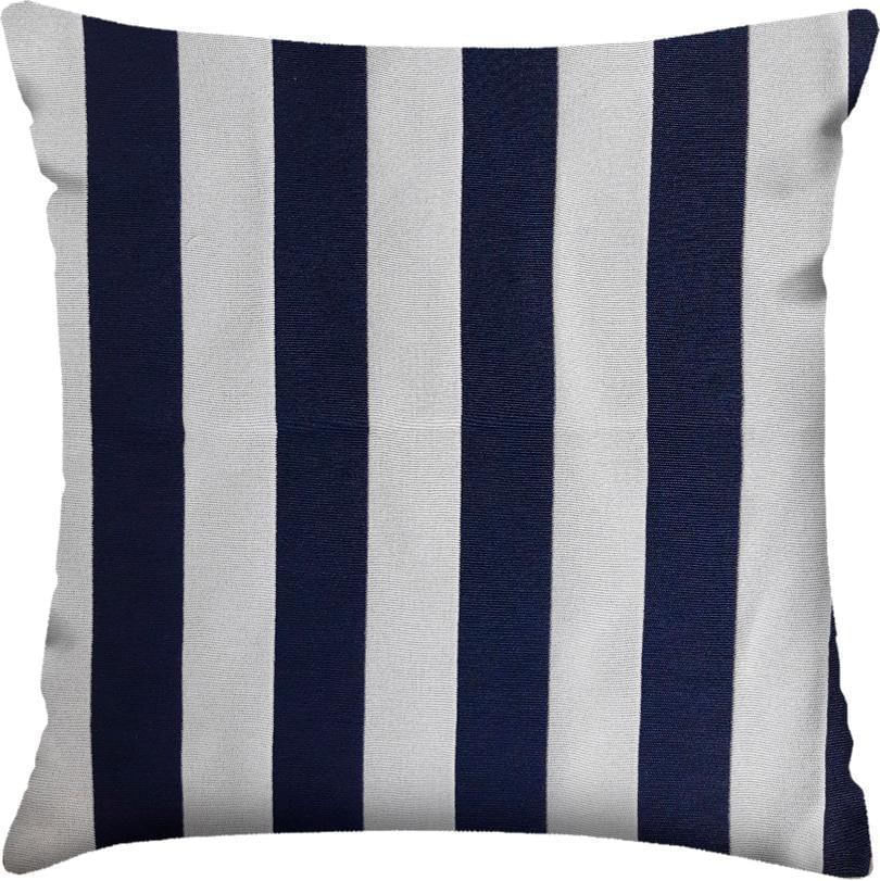 Capa de Almofada Jacquard Lartex Navy Listras 45x45cm