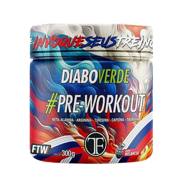 Suplemento Pré-Treino Diabo Verde FTW Tadalafellas Melancia 300g (MP)