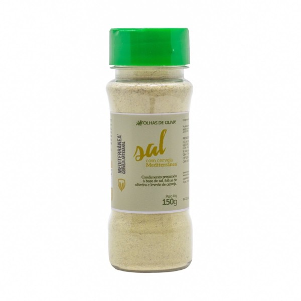Encontraproduto.com.br - Condimento de sal com cerveja Mediterrânea - Folhas de Oliva - 150g